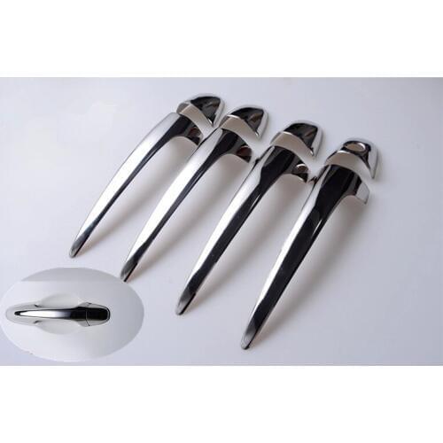 New CHROME CAR DOOR HANDLE COVER TRIM MOLDING Trim for Toyota RAV4 RAV 4 2013 2014 2015 2016 2017 Free Drop Shipping