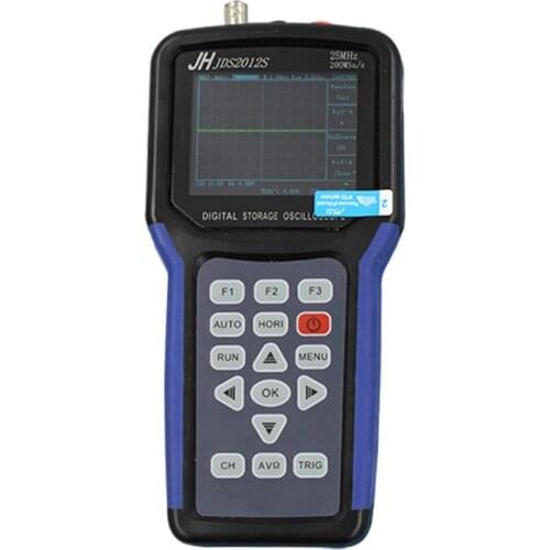 JDS2012S Handheld Oscilloscope portable Oscilloscope 25MHz 1 channels Digital Storage 6000 counts Digital Multimeter200MSa/s