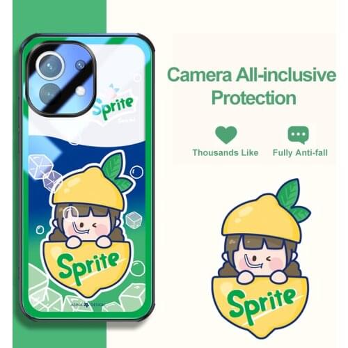 ASINA HD Transparent Tempered Glass Case For Xiaomi Mi11 Ultra 10 9 8 Fashion Cute Cover For Xiaomi Poco F3 Luxury Couple Fundas