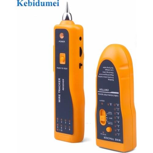Kebidumei Sale RJ11 RJ45 Cat5 Cat6 Telephone Wire Tracker Tracer Toner Ethernet LAN Network Cable Tester Detector Line Finder