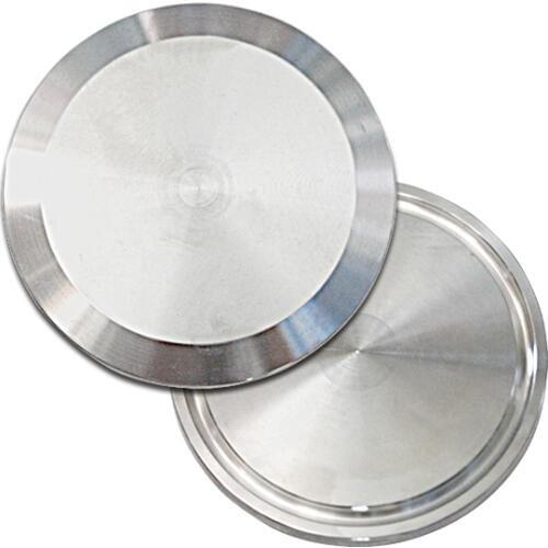 3" OD 76mm Sanitary Blind Disk Flange End Caps fits 3" Tri Clamp Block Pipe Fittings SS304