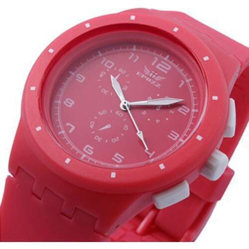 Super soft Comfortable strap quartz Jelly candy color Fashion women watch Casual relogio feminino 859 Small hands for decoration