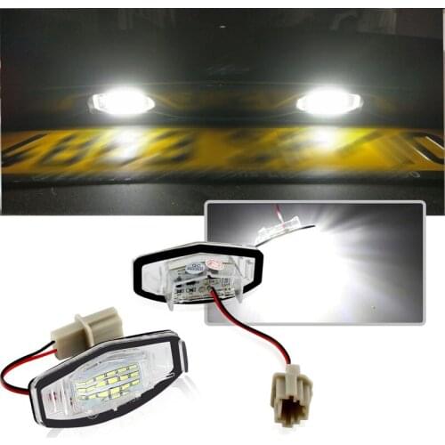 2pcs Canbus LED Number License Plate Light Lamp Error Free White 6000k for Honda Accord Odyssey Acura TSX 01-05