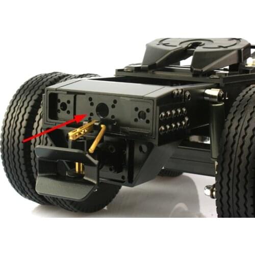 Tractor Heavy Duty Truck Engineering Tail Beam For 1/14 Rc Truck Tamiya Scania Benz Actros Frame Upgrade Part