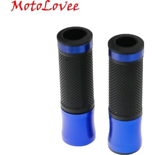 MotoLovee Universal 7/8'' 22MM CNC Motorcycle Handlebar Grip Handle Bar Motorbike Handlebar Grips 6 Colors For Option