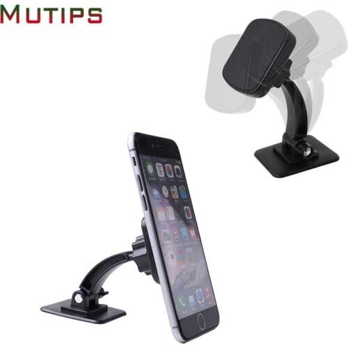 Mutips universal smartphone car phone mount holder styling mini magnetic dashboard 360 Rotation interior parts accessories auto