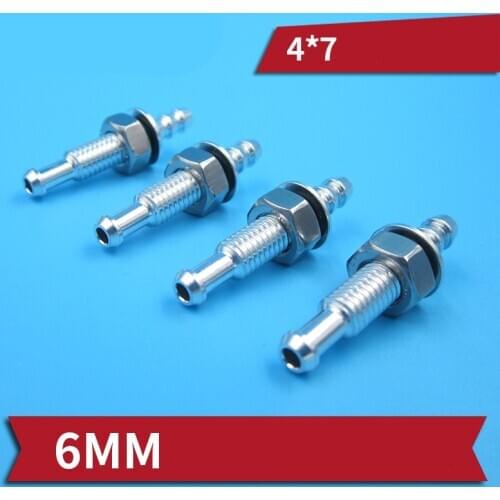 Aluminum Alloy M6 Water Nozzle L35mm Water-cooled Pipe Connection Column 6mm Water Mouth Mini Nipple Faucet for RC Jet Boats