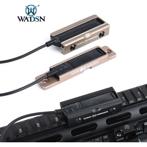 WADSN Tactical CNC Pocket Panel For SF Flashlight M300 M600 Pressure Pad Hunting Scout Light Switch Rat Tail Slot Fit 20mm Rail