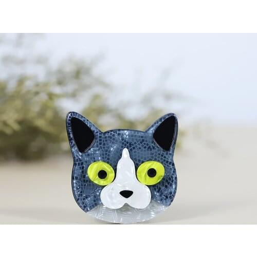Handmade Cat AnImal Multicolor Fox Brooch for Women Men Party Daily Scarf Suit Pins Quality Pin Jewelry Accessories Gift