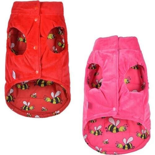 Winter Warm Pet Clothing Printing Jacket for Dog Clothes For Dogs Coat Jacket Puppy Pet Dog Costume Pet Vest Apparel Chihuahua