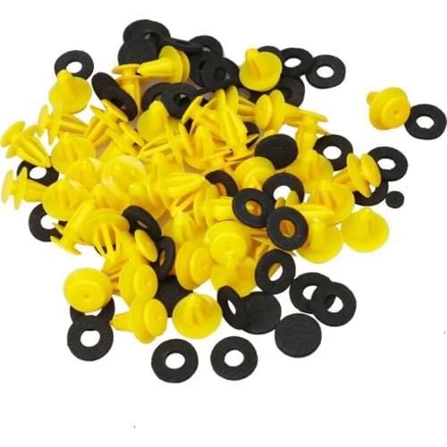 10/50Pcs Auto Fastener Clip Door Trim Panels Fastener Clips Plastic Fixed Clip for Lada Kalina Golf Land Rover Chevrolet Jaguar