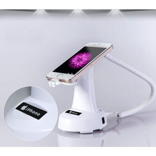 10pcs Cell Phone Retail Mobile Display Security Holder w Brand Name LED lighing showing for Iphone/ Samsung/ Android phone