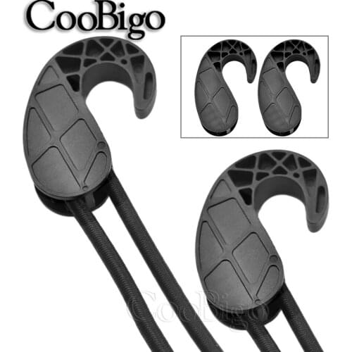 2pcs Shock Cord Hooks for Climb Camping Luggage Tent Canvas Boat Kayak Boat Canoe Outdoor Backpack Hooks DIY Accessories