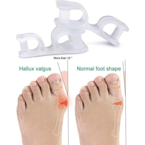 20 Pair Multi-Functional Toe Separator Gel Foot Care Tool Straightener Protector Splint Corrector Bunion Hallux Valgus Pedicure