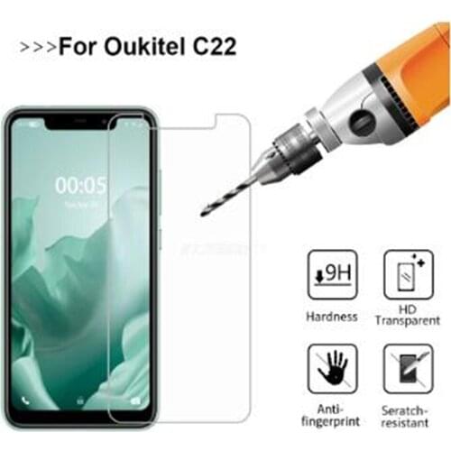 3-1PCS Tempered Glass For Oukitel C22 Pelicula De Vetro 9D Protective Glass Film on Oukitel C21 C19 C18 C17 Pro Screen Protector