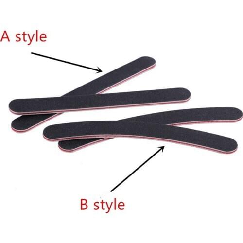 50pcs Nail File Buffer Double Side Of The Nail File Buffer 100/180 Trimmer Lime Buffer In The Nail Art Ongle Nail Art Tool