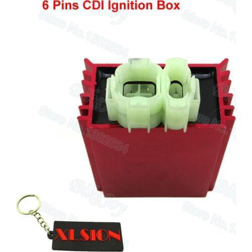 6 Pins Racing AC CDI Ignition Box Red For GY6 50cc 150cc Moped Scooter ATV Quad Go kart Buggy Motorcycle Motocross