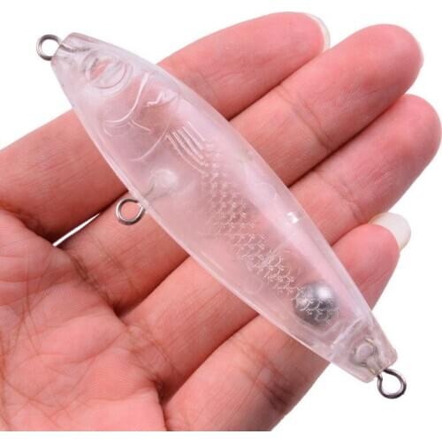 9cm 11.18g 20pcs Blank Nude Baits Crank Pencil Minnow Bait Unpainted Lure Bodies Fishing Bait