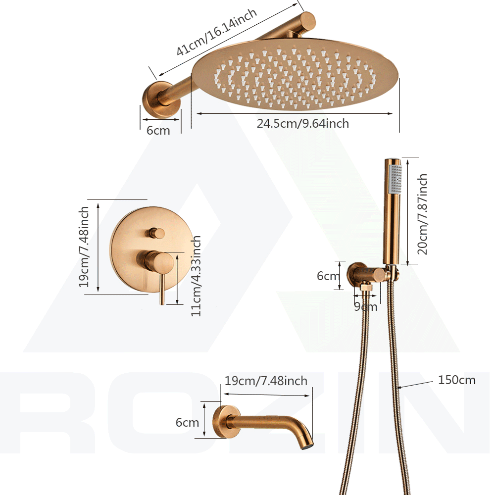 Bahmetev Concealed Shower Systems
