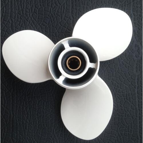 Free shipping 9 1/4x9 3/4 For yamaha 9.9HP-15 HP propellers Aluminium Propeller boat accessories marine propellers 8 tooth