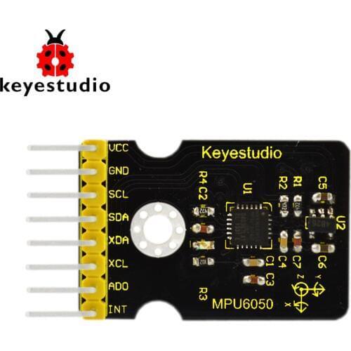 Free shipping! keyestudio GY-521 MPU6050 3 Axis Gyroscope and Accelerometer module for Arduino