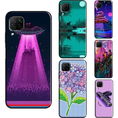 Art Pixel Aesthetic Case For Huawei P30 P20 P40 Pro Mate 10 20 Lite P Smart Z 2019 Nova 5T Honor 8X 9X 8A 10i