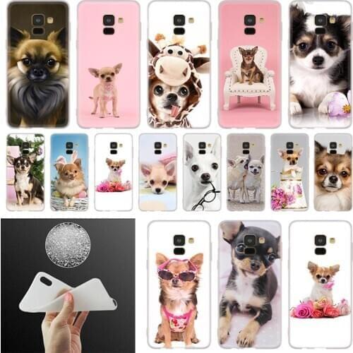 Phone Case For Samsung Galaxy A10 A20 A30 A40 A50 A51 A70 A6 A8 Plus A7 A9 2018 A3 A5 2017 Soft Cover Coque Chihuahua Dog