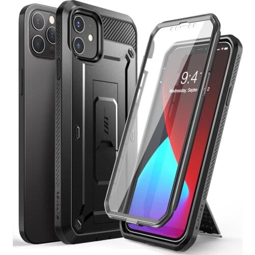 For iPhone 12 Case 12 Pro Case 6.1"(2020) SUPCASE UB Pro Full-Body Rugged Holster Cover with Built-in Screen Protector&Kickstand