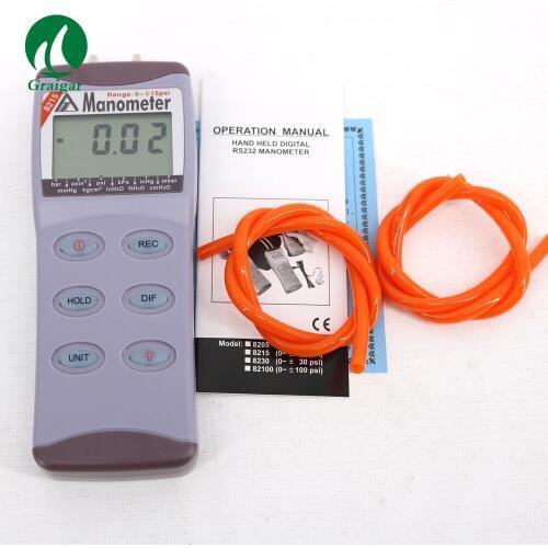 AZ-8215 Digital Vacuum Gauge Manometer AZ8215 /15psi Manometer Differential Pressure Instrument Meter 100KPa