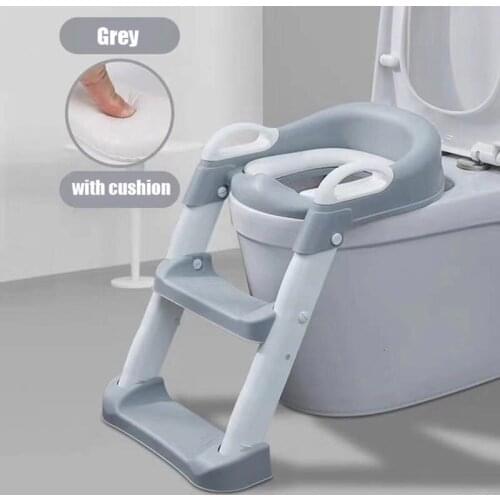 1-8 Years Childrens Potty Baby Toilet Seat With Adjustable Ladder Infant Toilet Training Folding Seat Baby Potty Training Seat