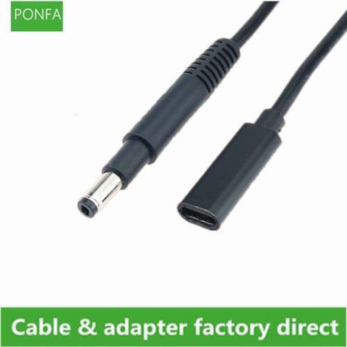 USB 3.1 Type C USB-C Female to DC 4.8 1.7mm 4.8*1.7MM For HP Power Plug PD Emulator Trigger Charge Cable for Laptop