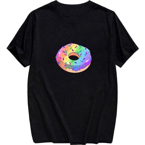 CLOOCL Donuts Mens T Shirts 15 Colors 3D Sweet Food Cotton Tops Unisex Short Sleeve Black Tees Women Tops Customized Products
