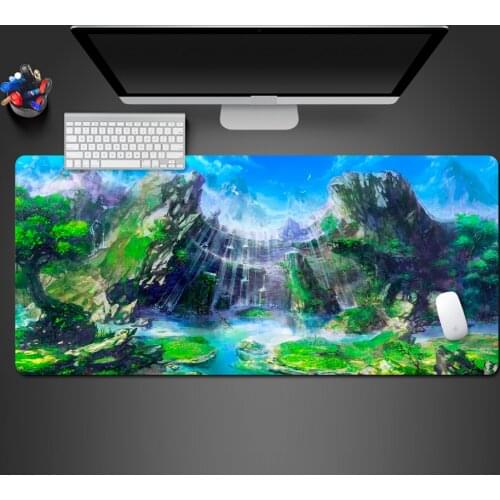 Game Landscape Printed Mouse Pad Super Popular PC Computer Game Players Mousepad High Quality Rubber Washable Large Table Mat