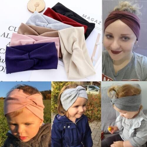 KINFOLK Fashion Cotton Headband For Women Girl Headband Elastic Knot Headbands Fashion Cross Hair Accessories 2020 Gift