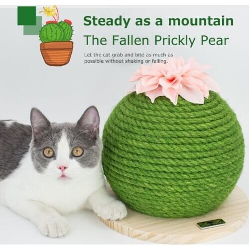 Cat Scratching Board Pricky Pear Cat Toy Cactus Kitten Scratch Pad Sisal Cat Scratcher Pet Toys