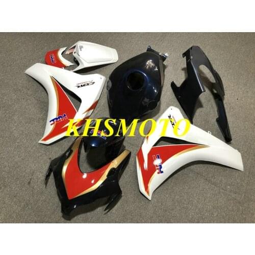Injection mold Fairing kit for CBR1000RR 08 09 10 11 CBR 1000RR 2008 2009 2011 ABS White blue Fairings set+gifts HH49