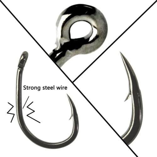 Thetime 3Packs High Carbon Steel Carp02 Hooks Strong Fishhooks With Size 2#-8# For Carp Fishing Tackle De Pesca Carpfhising Tool