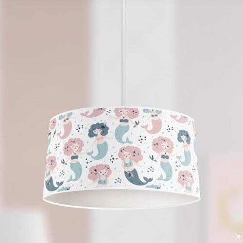 Dancing Ballerina and Unicorn Boy Printing Patterned Kids Baby Room Bedroom Light Pendant Lamp Chandelier