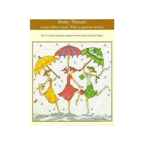 14/16/18/25/22 COLOR AIDA lovely counted cross stitch kit bothy threads ladies who lunch what a glorious feeling