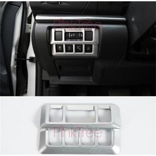 Head Light Lamp Switch Cover Trim Car Headlight Control Frame Sticker For Subaru Crosstrek SUV 2017-2019 Car Styling Accessories