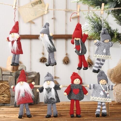 2021 New Year Gift Cute Christmas Angel Doll Xmas Tree Ornament Noel Deco Christmas Decoration for Home Natal Navidad 2020 Decor