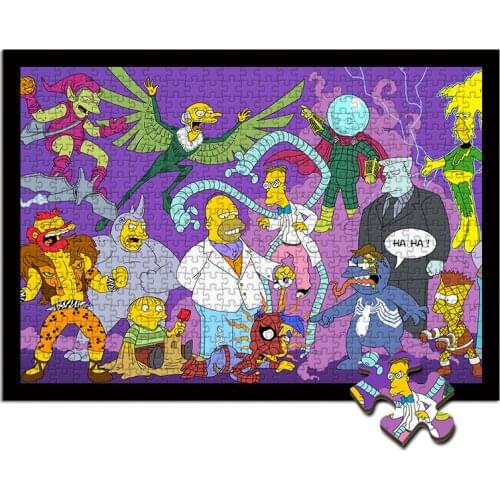 Wooden jigsaw puzzle 1000 pieces wood toy brain teaser cartoon difficult Adult stress reliever Creative gifts custom puzzles