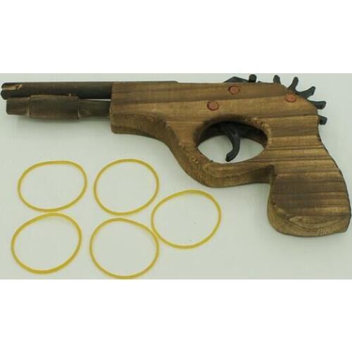 Hot Sale Toy Guns 2015 Wooden Toy Rubber Band Bullet Guns Weapon Pistol Pistola de Brinquedo Slugterra Toys Pistola Juguete #52