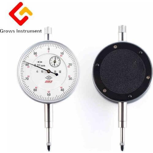 Precision Dial Indicator Gauge 0-10mm Dial Six Jewels Dial Indicator With Ear Indicator Calibration Accuracy Of 0.01mm