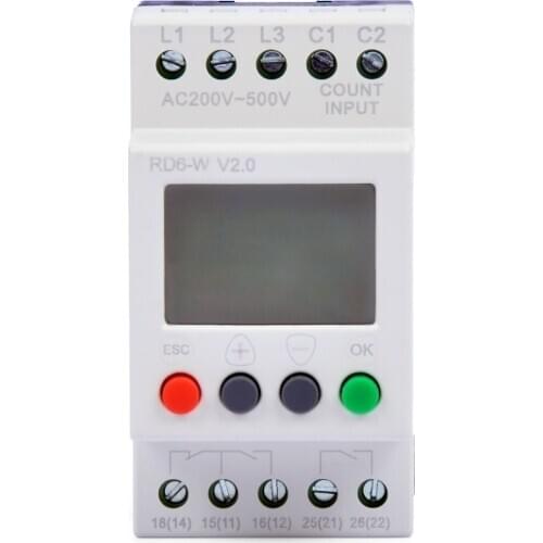 ANT RD6-W CE certificated covering voltage 200-500V AC three-phase voltage and phase-sequence phase loss monitoring Relay