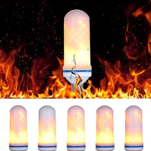 E27 LED 6W Flame Effect Light Bulb Drop shipping