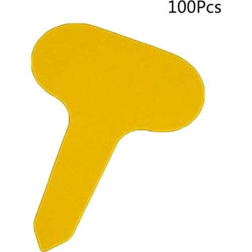 W3JE 100pcs T-Type Plant Labels Plastic Plant Tags Nursery Garden Bonsai Marker Stake