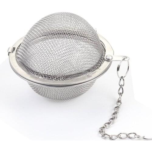 1 Pc 3 Sizes Stainless Steel Tea Infuser Sphere Locking Spice Tea Ball Strainer Mesh Infuser Tea Filter Strainers Kitchen Tools