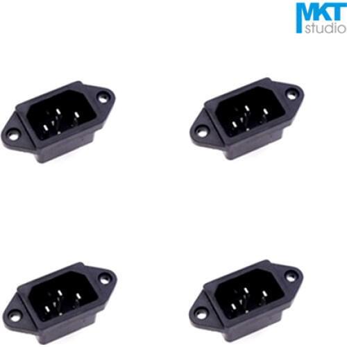 10Pcs Sample Straight 3 Pins 3P 250V/10A AC Electrical Power Socket Jack Socket