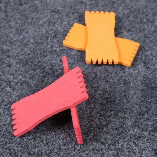 10Pcs Fishing Line String Coil Foam Sponge Board Fish Winding DES Line Plate Coiling N2L9